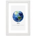 Plakat w białej ramie - Planeta ziemia