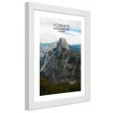 Plakat w białej ramie - Skała w Parku Narodowym Yosemite