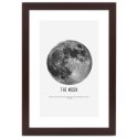 Plakat w brązowej ramie - Księżyc