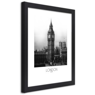 Plakat w czarnej ramie - Legendarny Big Ben