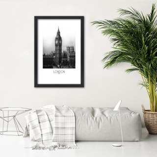 Plakat w czarnej ramie - Legendarny Big Ben