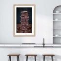 Plakat w drewnianej ramie - Wieża z czekolady deserowej