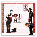 Obraz na płótnie - Banksy I love New York