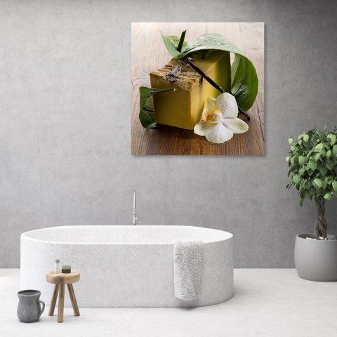 Obraz na płótnie - Mydło zen spa Obraz na płótnie - Mydło zen spa