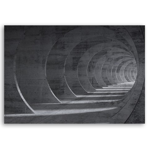 Obraz na płótnie - Szary tunel 3D Obraz na płótnie - Szary tunel 3D