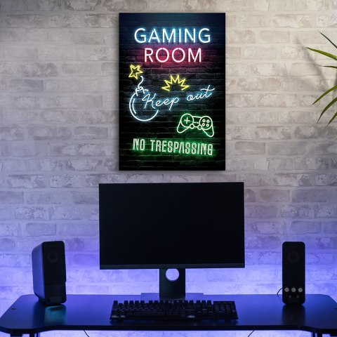 Obraz na płótnie - Napis Pokój gracza gaming Obraz na płótnie - Napis Pokój gracza gaming