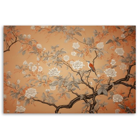 Obraz na płótnie - Ptak Drzewo Chinoiserie Obraz na płótnie - Ptak Drzewo Chinoiserie