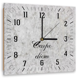 Zegar Obraz -  Carpe diem na jasnym kamieniu
