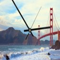 Zegar Obraz -  Most Golden Gate