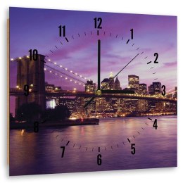 Zegar Obraz -  Nowy Jork o zmierzchu