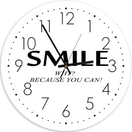 Zegar Obraz -  Uśmiech na okrągło