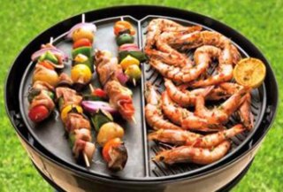 GRILL GAZOWY FOCALE, TURYSTYCZNY, PRZENOŚNY, KEMPINGOWY, PŁYTA 45CM, TORBA