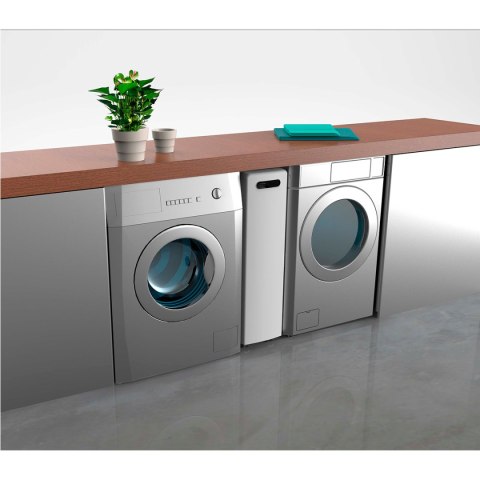 SZAFKA NA KÓŁKACH MINIMA, REGAŁ MOBILNY, BIAŁA, WĄSKA, DO ŁAZIENKI, KUCHNI