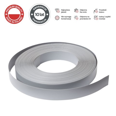 Taśma ogrodzeniowa 50mb Thermoplast CLASSIC LINE 4,75cm SZARA Taśma ogrodzeniowa 50mb Thermoplast CLASSIC LINE 4,75cm SZARA