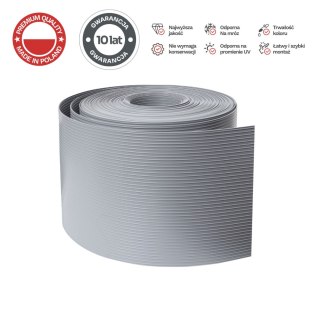 TAŚMA OGRODZENIOWA PP PROTECTO RESISTO, 19CM, 26MB, SZARA, RAL 7040, 1,65MM