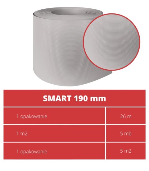 Taśma ogrodzeniowa ROLKA 26mb SMART 19cm PROTECTO SZARA Taśma ogrodzeniowa ROLKA 26mb SMART 19cm PROTECTO SZARA