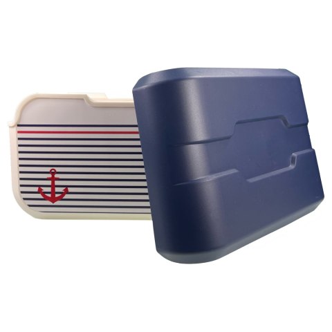 Lunchbox 5L Głęboki, wzór marynarski 32,6x19,9x18,9cm Lunchbox 5L Głęboki, wzór marynarski 32,6x19,9x18,9cm
