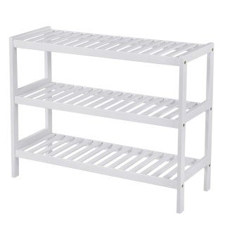 REGAŁ NA BUTY AUREA, SZAFKA, BIAŁY, DO SALONU, LOFT, PÓŁKA, 55 CM, OTWARTY