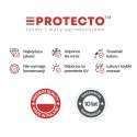 Taśma ogrodzeniowa PASKI 6 x 2,55mb CLASSIC 19cm PROTECTO SZARA + 12 klipsów GRATIS