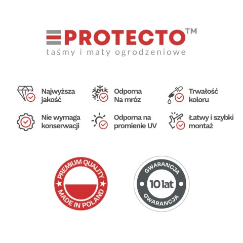 Taśma ogrodzeniowa PASKI 6 x 2,55mb CLASSIC 19cm PROTECTO SZARA + 12 klipsów GRATIS Taśma ogrodzeniowa PASKI 6 x 2,55mb CLASSIC 19cm PROTECTO SZARA + 12 klipsów GRATIS
