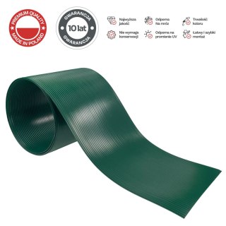 TAŚMA OGRODZENIOWA PRISMA, PASKI 19CM, ZIELONA, PP, 6X2,55M, 12 KLIPSÓW