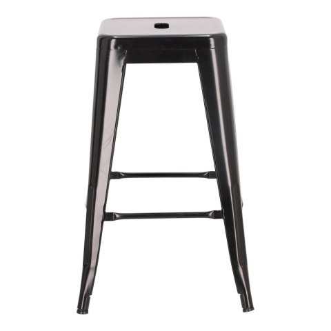 CZARNY METALOWY HOKER LOFT ARTPRO, STOŁEK BAROWY, DO KUCHNI, 66 CM CZARNY METALOWY HOKER LOFT ARTPRO, STOŁEK BAROWY, DO KUCHNI, 66 CM