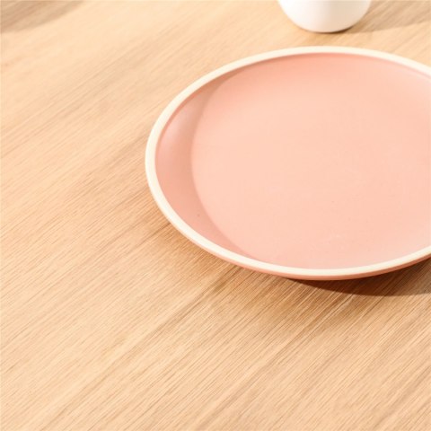 OKRĄGŁY STÓŁ NA JEDNEJ NODZE - NATURE, 90 CM, BOHO, DĄB, MDF, DO SALONU