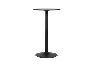 STÓŁ BAROWY MODUS, CZARNY, OKRĄGŁY 60 CM, WYSOKI 104 CM, METALOWY, LOFT