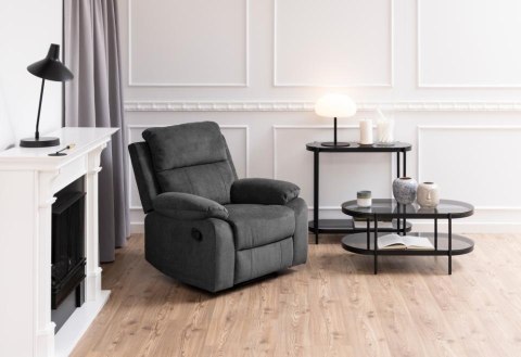 SZKLANY STOLIK MODERN, CZARNY METAL, PODWÓJNY BLAT, OWALNY DO SALONU, 95 CM