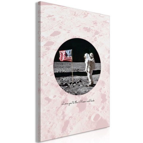 Obraz - Love You to the Moon and Back (1-częściowy) pionowy Obraz - Love You to the Moon and Back (1-częściowy) pionowy