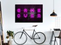 Obraz - Różowy neon (1-częściowy) szeroki