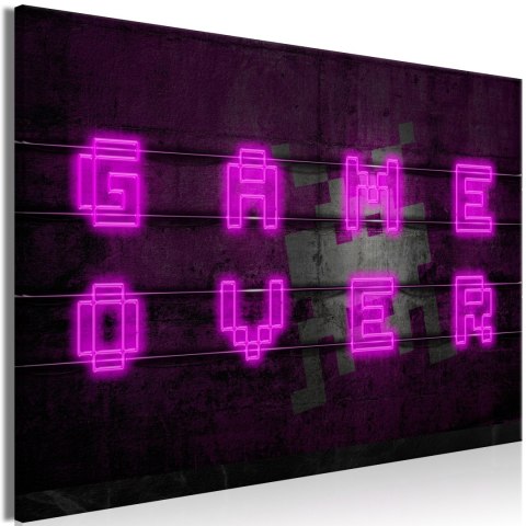 Obraz - Różowy neon (1-częściowy) szeroki Obraz - Różowy neon (1-częściowy) szeroki