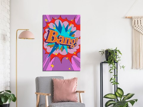 Obraz - Komiksowy street art (1-częściowy) - kolorowe napisy na barwnym tle Obraz - Komiksowy street art (1-częściowy) - kolorowe napisy na barwnym tle