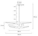 Lampa wisząca APOLLO 2 czarna - szczotkowane złoto