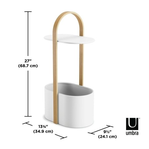 STOLIK SCANDI WOOD, Z UCHWYTEM, NOWOCZESNY, BIAŁY, Z OTWOREM NA PRZEWODY STOLIK SCANDI WOOD, Z UCHWYTEM, NOWOCZESNY, BIAŁY, Z OTWOREM NA PRZEWODY