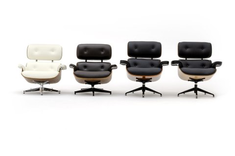 FOTEL LOUNGE, Z PODNÓŻKIEM, DREWNO JESIONOWE, CZARNA SKÓRA NATURALNA