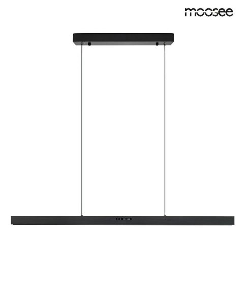 LAMPA WISZĄCA MOOSEE LUMINO, CZARNA, LED, DOTYKOWA, REGULACJA BARWY, LINER