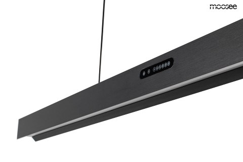 LAMPA WISZĄCA MOOSEE LUMINO, CZARNA, LED, DOTYKOWA, REGULACJA BARWY, LINER