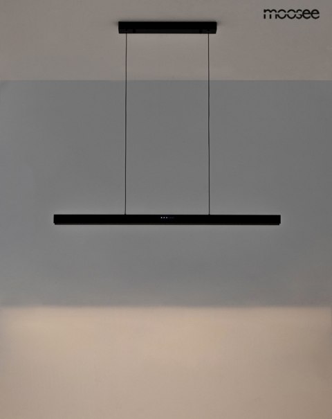 LAMPA WISZĄCA MOOSEE LUMINO, CZARNA, LED, DOTYKOWA, REGULACJA BARWY, LINER