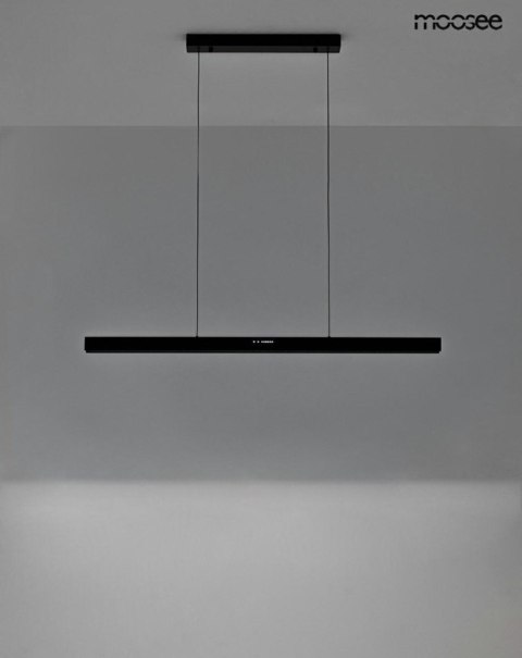 LAMPA WISZĄCA MOOSEE LUMINO, CZARNA, LED, DOTYKOWA, REGULACJA BARWY, LINER
