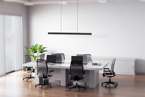 LAMPA WISZĄCA MOOSEE LUMINO, CZARNA, LED, DOTYKOWA, REGULACJA BARWY, LINER