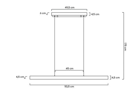 LAMPA WISZĄCA MOOSEE LUMINO, CZARNA, LED, DOTYKOWA, REGULACJA BARWY, LINER