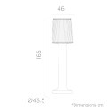 NOWOCZESNA LAMPA OGRODOWA - STOJĄCA 165 CM, BIAŁA, NA TARAS, LED