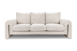 ELEGANCKA BEŻOWA SOFA DO SALONU, EKSKLUZYWNA, 230 CM, SZENIL