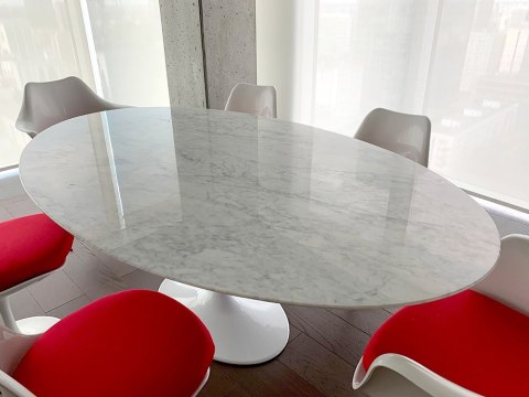 STÓŁ MARMUROWY OWALNY BIANCO CARRARA 200X120, JADALNIA, SALON, LUCENTE