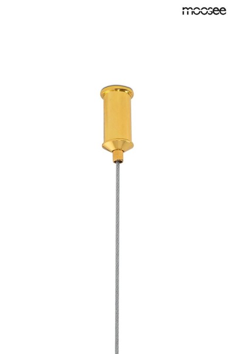 LAMPA WISZĄCA LUMINA, ZŁOTA, KRYSZTAŁOWA, LED, 3 OKRĘGI, GLAMOUR, MOOSEE