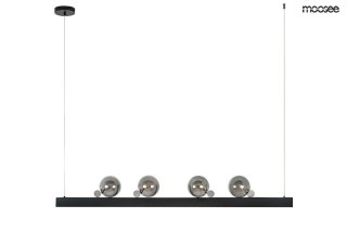 LAMPA WISZĄCA VECTRA CZARNA, MOOSEE, LED, DESIGNERSKA, LOFT, DYMIONE SZKŁO