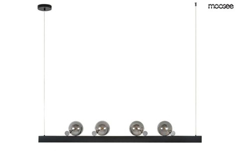 LAMPA WISZĄCA VECTRA CZARNA, MOOSEE, LED, DESIGNERSKA, LOFT, DYMIONE SZKŁO