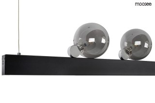 LAMPA WISZĄCA VECTRA CZARNA, MOOSEE, LED, DESIGNERSKA, LOFT, DYMIONE SZKŁO
