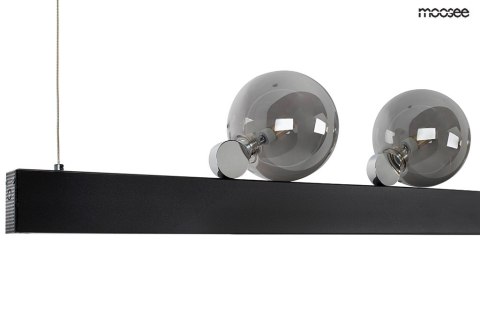 LAMPA WISZĄCA VECTRA CZARNA, MOOSEE, LED, DESIGNERSKA, LOFT, DYMIONE SZKŁO